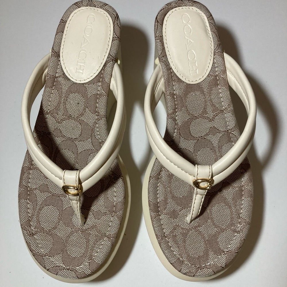 Coach sandals - never worn